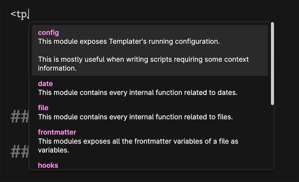 템플릿을 만들어 옵시디언에서 지식 관리하자, Templater 플러그인